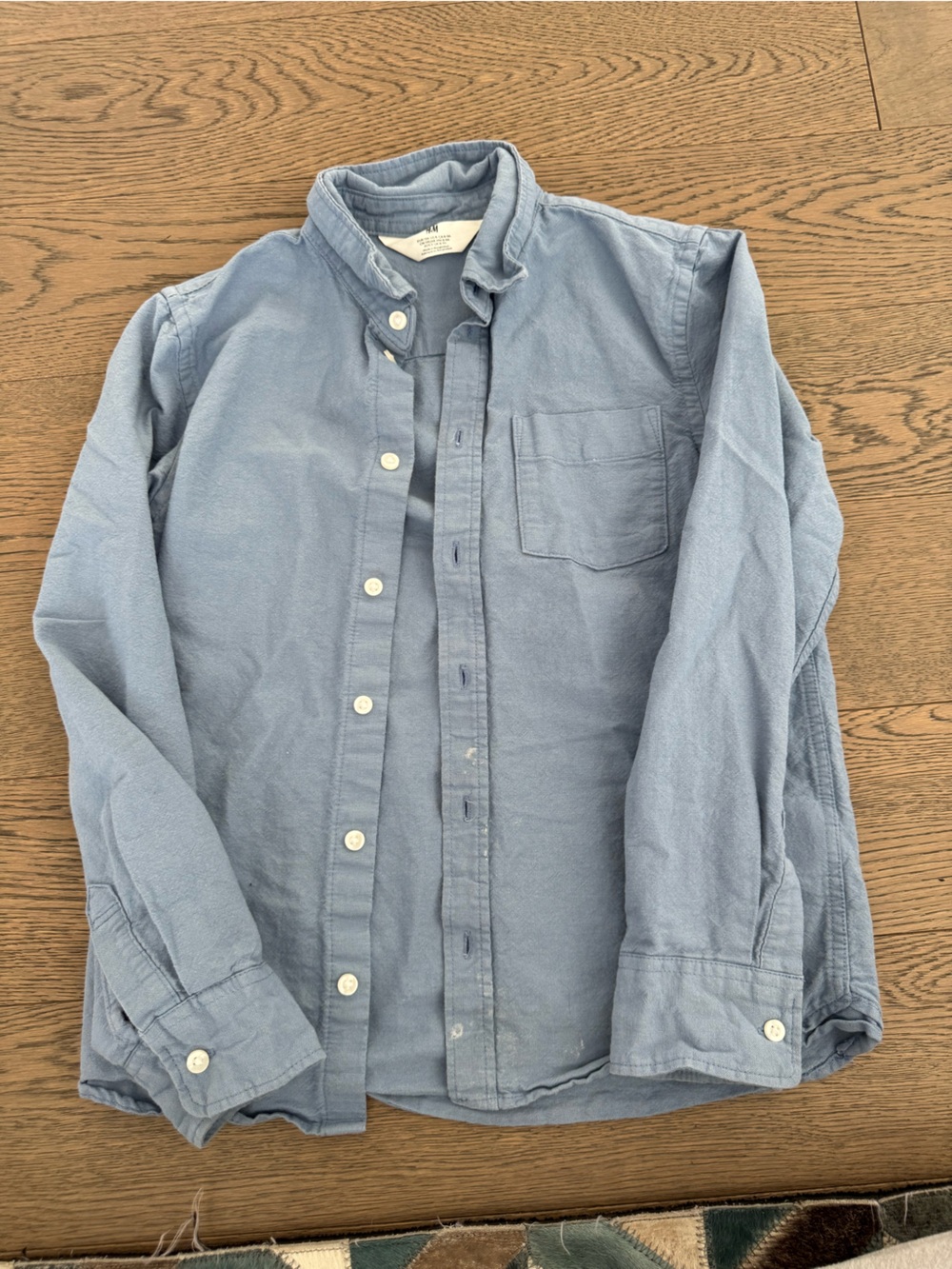 H&M blue button up